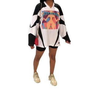 “Trust No B*tch” Long Sleeve Hockey Jersey Dress
